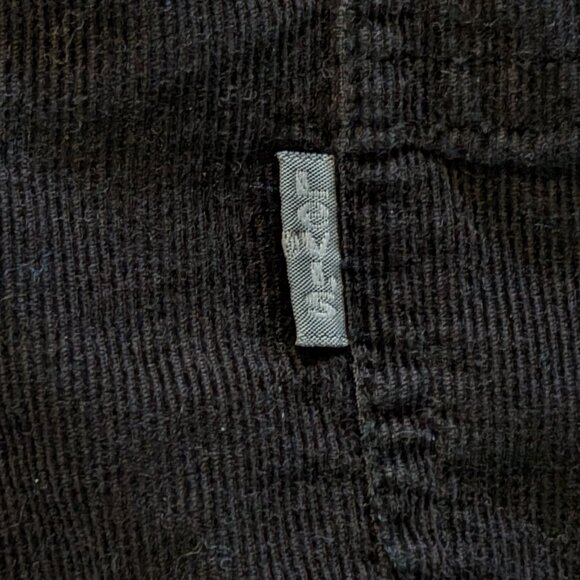 Levi's Silvertab Black Corduroy Button Up Shirt - Size M - Picture 2 of 4